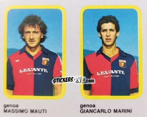 Cromo Massimo Mauti / Giancarlo Marini - Calcio Flash 1986 n. 392 - Edizioni Flash