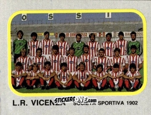Figurina Squadra L.R. Vicenza - Calcio Flash 1986 n. 397 - Edizioni Flash