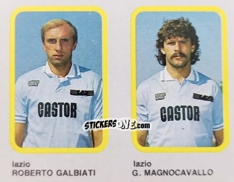 Cromo Roberto Galbiati / G. Magnocavallo - Calcio Flash 1986 n. 403 - Edizioni Flash