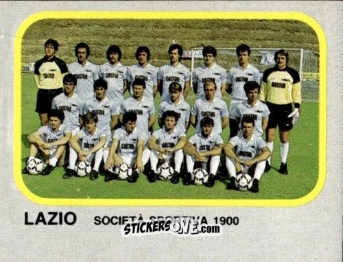 Cromo Squadra Lazio - Calcio Flash 1986 n. 404 - Edizioni Flash