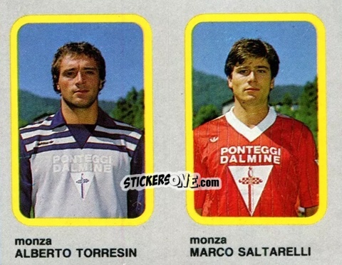 Cromo Alberto Torresin / Marco Saltarelli - Calcio Flash 1986 n. 408 - Edizioni Flash