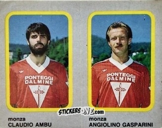 Figurina Antonio Crusco / Claudio Ambu - Calcio Flash 1986 n. 414 - Edizioni Flash