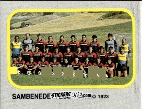 Cromo Squadra Sambenedettese - Calcio Flash 1986 n. 439 - Edizioni Flash