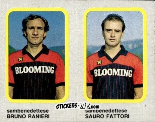 Cromo Bruno Ranieri / Sauro Fattori - Calcio Flash 1986 n. 440 - Edizioni Flash