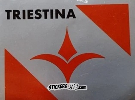 Figurina Scudetto Triestina - Calcio Flash 1986 n. SC37 - Edizioni Flash