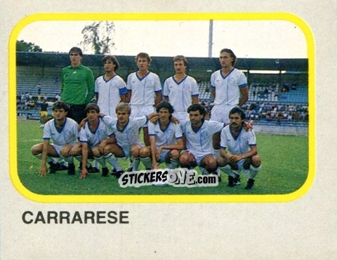 Figurina Squadra Carrarese - Calcio Flash 1986 n. 451 - Edizioni Flash