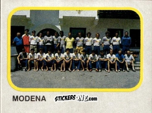 Figurina Squadra Modena - Calcio Flash 1986 n. 454 - Edizioni Flash