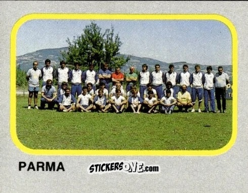 Figurina Squadra Parma - Calcio Flash 1986 n. 456 - Edizioni Flash