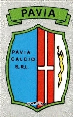 Sticker Scudetto Pavia - Calcio Flash 1986 n. SC45 - Edizioni Flash