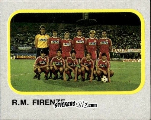Cromo Squadra R.M. Firenze - Calcio Flash 1986 n. 462 - Edizioni Flash