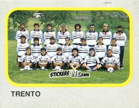 Cromo Squadra Trento - Calcio Flash 1986 n. 465 - Edizioni Flash
