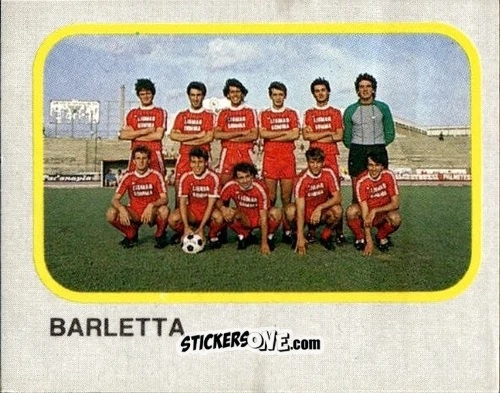 Sticker Squadra Barletta - Calcio Flash 1986 n. 468 - Edizioni Flash