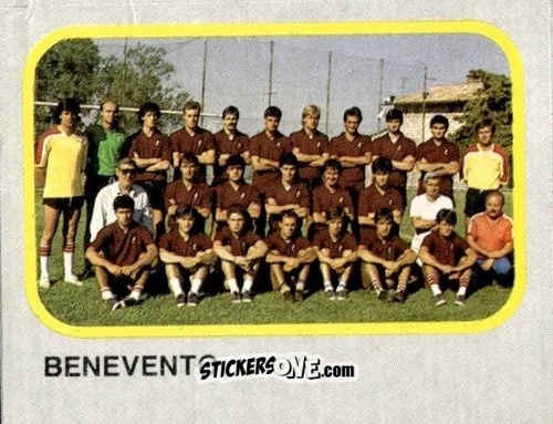 Cromo Squadra Benevento - Calcio Flash 1986 n. 469 - Edizioni Flash