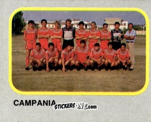 Sticker Squadra Campania - Calcio Flash 1986 n. 471 - Edizioni Flash