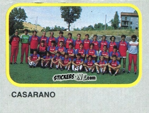 Cromo Squadra Casarano - Calcio Flash 1986 n. 472 - Edizioni Flash