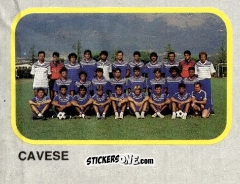 Cromo Squadra Cavese - Calcio Flash 1986 n. 474 - Edizioni Flash