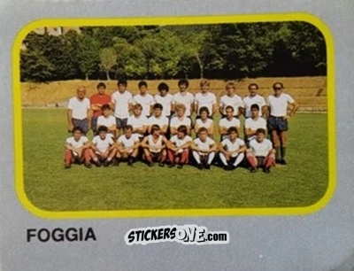Cromo Squadra Foggia - Calcio Flash 1986 n. 476 - Edizioni Flash