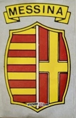 Sticker Scudetto Messina - Calcio Flash 1986 n. SC67 - Edizioni Flash