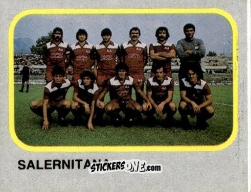 Cromo Squadra Salernitana - Calcio Flash 1986 n. 481 - Edizioni Flash