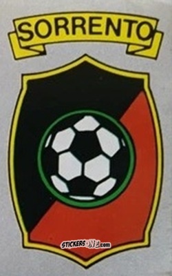 Figurina Scudetto Sorrento - Calcio Flash 1986 n. SC71 - Edizioni Flash