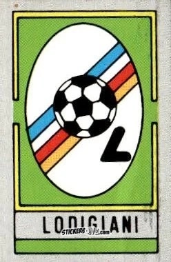 Sticker Scudetto Lodigiani - Calcio Flash 1986 n. SC81 - Edizioni Flash