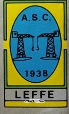 Sticker Scudetto Leffe - Calcio Flash 1986 n. SC95 - Edizioni Flash