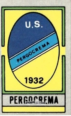 Figurina Scudetto Pergocrema - Calcio Flash 1986 n. SC103 - Edizioni Flash