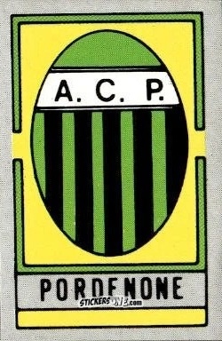 Cromo Scudetto Pordenone - Calcio Flash 1986 n. SC105 - Edizioni Flash