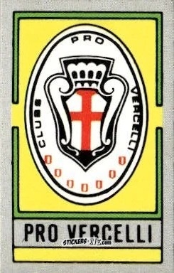 Sticker Scudetto Pro Vercelli - Calcio Flash 1986 n. SC107 - Edizioni Flash