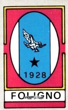 Sticker Scudetto Foligno - Calcio Flash 1986 n. SC115 - Edizioni Flash