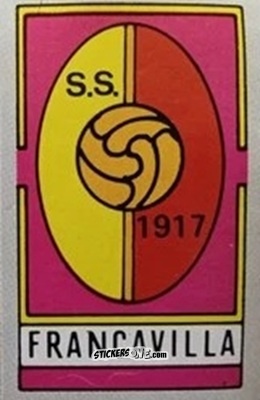 Sticker Scudetto Francavilla - Calcio Flash 1986 n. SC117 - Edizioni Flash