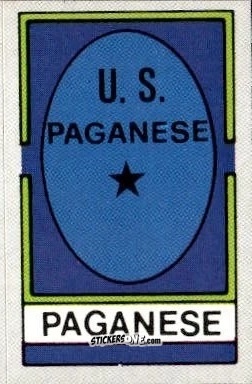 Cromo Scudetto Paganese - Calcio Flash 1986 n. SC139 - Edizioni Flash