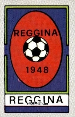 Cromo Scudetto Reggina - Calcio Flash 1986 n. SC141 - Edizioni Flash