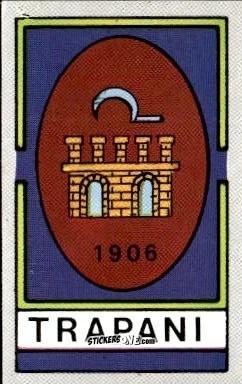 Sticker Scudetto Trapani - Calcio Flash 1986 n. SC144 - Edizioni Flash