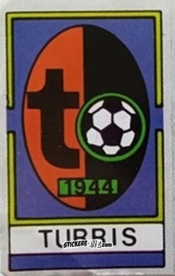 Sticker Scudetto Turris - Calcio Flash 1986 n. SC145 - Edizioni Flash
