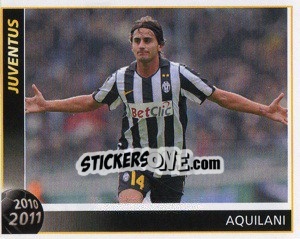 Sticker Aquilani - Juventus 2010-2011 n. 159 - Footprint