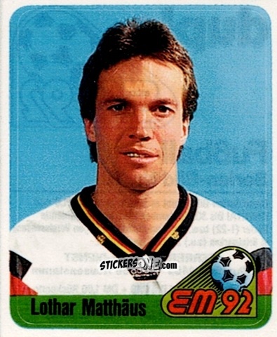 Figurina Lothar Matthäus - EM 1992 n. 10 - Ferrero