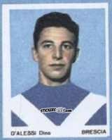 Figurina D'Alessi Dino - I Calciatori 1966-1967 n. 15 - Ferrero