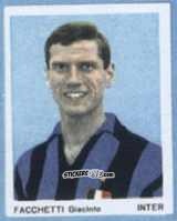 Figurina Facchetti Giacinto - I Calciatori 1966-1967 n. 36 - Ferrero