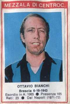 Figurina Ottavio Bianchi - Calciatori 1972-1973 n. 9 - Edis