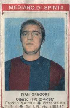 Figurina Ivan Gregori - Calciatori 1972-1973 n. 24 - Edis