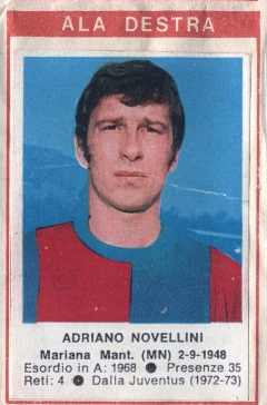 Sticker Adriano Novellini - Calciatori 1972-1973 n. 28 - Edis