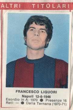 Figurina Francesco Liguori - Calciatori 1972-1973 n. 31 - Edis