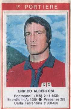 Sticker Enrico Albertosi - Calciatori 1972-1973 n. 34 - Edis