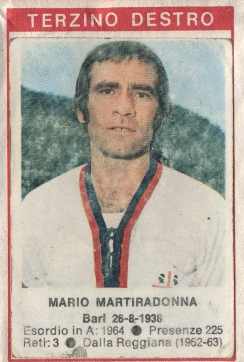 Figurina Mario Martiradonna - Calciatori 1972-1973 n. 36 - Edis