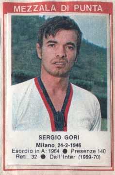 Sticker Sergio Gori - Calciatori 1972-1973 n. 42 - Edis