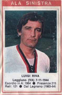 Sticker Luigi Riva - Calciatori 1972-1973 n. 45 - Edis
