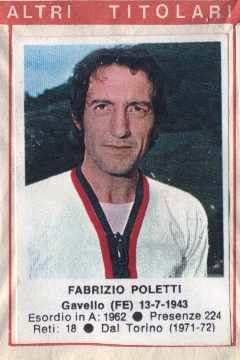 Figurina Fabrizio Poletti - Calciatori 1972-1973 n. 47 - Edis