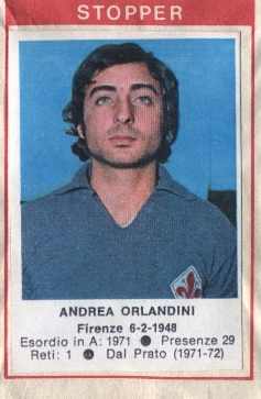 Cromo Andrea Orlandini - Calciatori 1972-1973 n. 54 - Edis