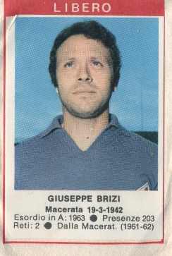 Figurina Giuseppe Brizi - Calciatori 1972-1973 n. 55 - Edis